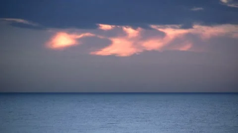 Sunset and ocean Stock-Footage 7733743