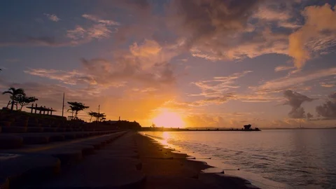 Sunset and ocean. Stock Footage 100844799