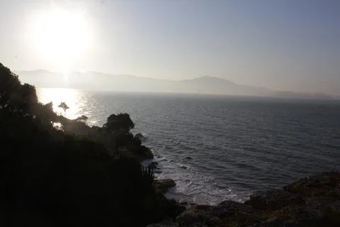 Sunset and the Ocean Stock Photos