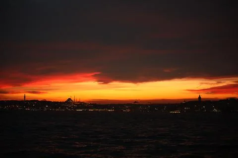 Sunset and redness Foto stock