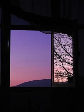 Sunset and reflexion Stock Photos