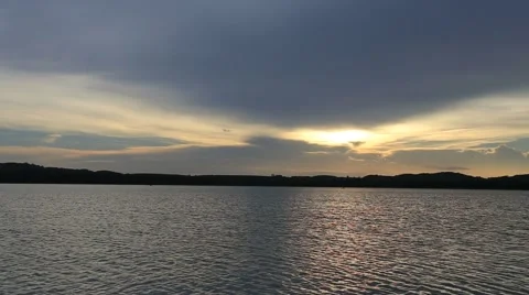 Sunset and resources water Stock Footage 55779693