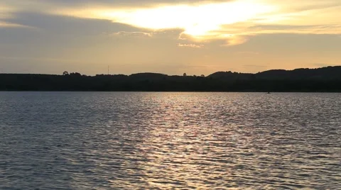 Sunset and resources water Stock Footage 55780150