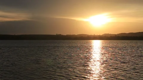 Sunset and resources water Stock Footage 55785280