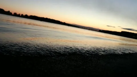 Sunset and River. Relax and Idyllic  Stock Footage 171309199