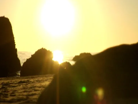 Sunset and rocks background Stock Footage 106274925