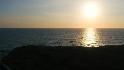 Sunset and rocks Stock Footage 124721672