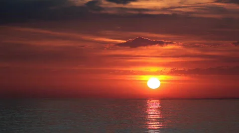 Sunset and sea Stock-Footage 728411