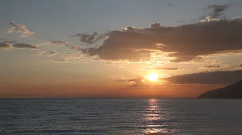 Sunset and sea Stock Footage 949115