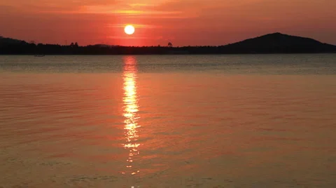 Sunset and sea Video stock 3832071