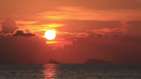 Sunset and sea Video stock 5460116