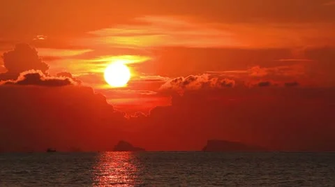 Sunset and sea Stock Footage 10809576