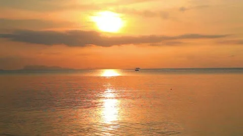 Sunset and sea Stock Footage 10809845