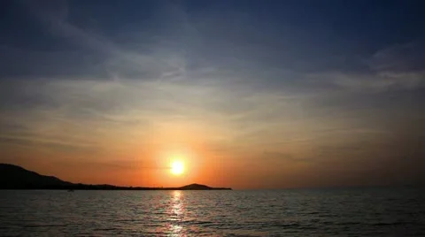 Sunset and sea Stock Footage 10809932