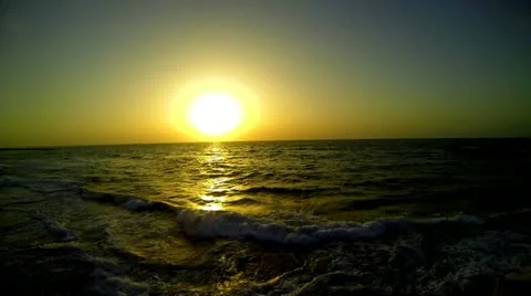 Sunset and sea Stock Footage 22111842