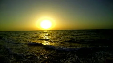 Sunset and sea Stock Footage 22111931