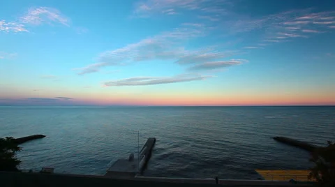 Sunset and sea Video stock 30444108
