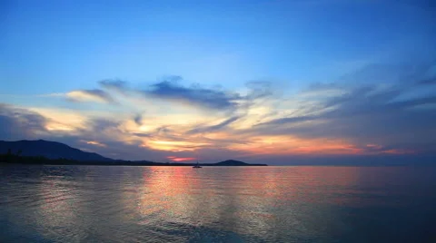 Sunset and sea Stock-Footage 41294735