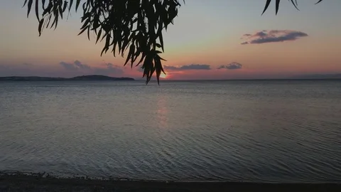 Sunset And Sea Landscape Stock Footage 83746006