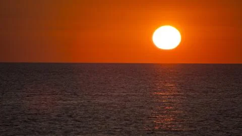 Sunset and sea Foto stock