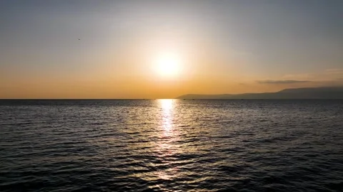 Sunset and seascape Stock Footage 294110787