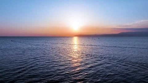 Sunset and seascape Stock Footage 294111137