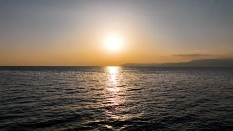 Sunset and seascape Stock Footage 294111404