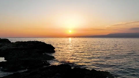 Sunset and seascape Stock Footage 294112312