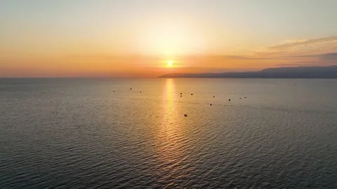 Sunset and seascape Stock Footage 294112316