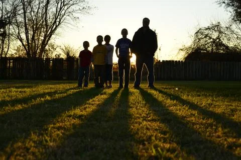 Sunset and Shadows Stock Photos