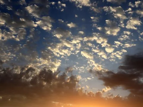 Sunset and sky Stock Photos