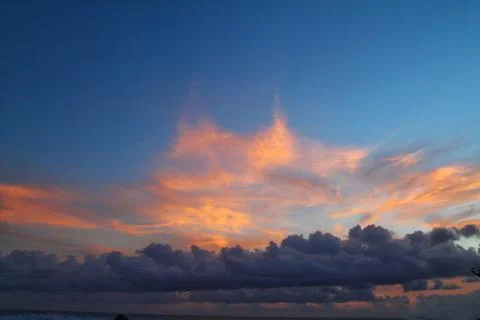 Sunset and the sky Stock Photos