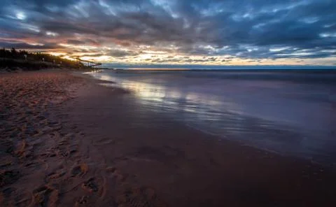 Sunset and slide Фото