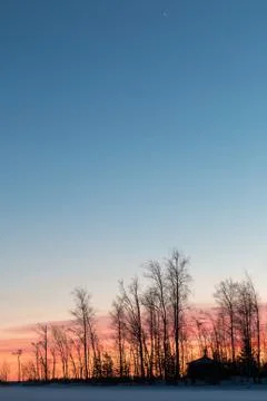 Sunset and star behind a cape Stock Photos