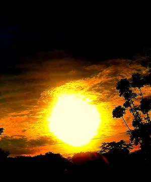 Sunset and sunrise Stock Photos
