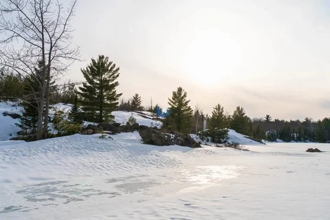 Sunset and thin clouds Stock Footage 127947302