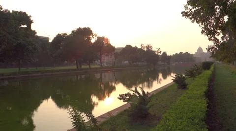 Sunset and water Stock Footage 32498527