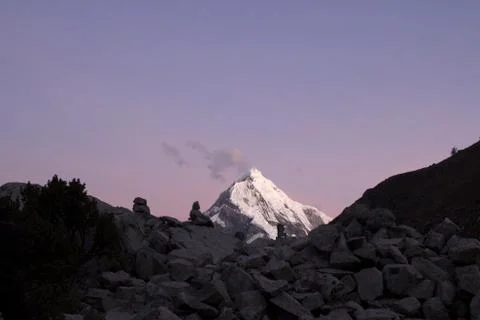Sunset at the Andes Stock Photos