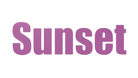 Sunset Animated Wordcloud On White Background Stock Footage 107229492