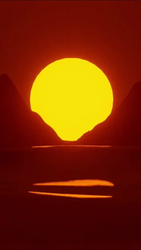 Sunset Animation Stock Footage 340017169