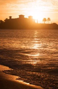 Sunset in Antigua Stock Photos