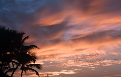 Sunset in Antigua Stock Photos