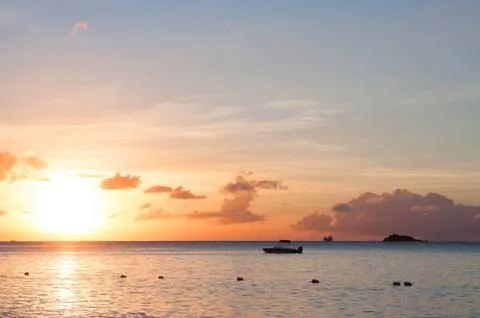 Sunset in Antigua Stock Photos