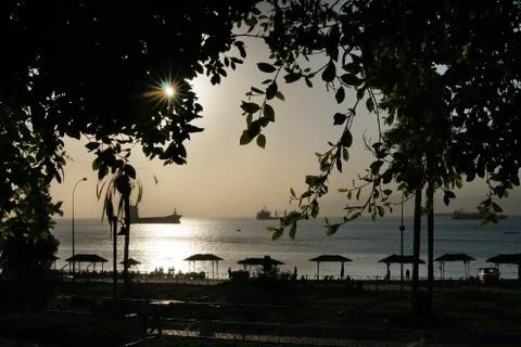 Sunset in Aqaba Stock Photos
