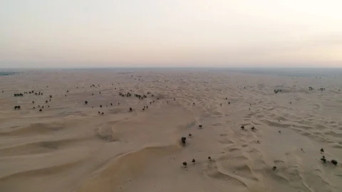 Sunset at Arabian Desert Video stock 120589672