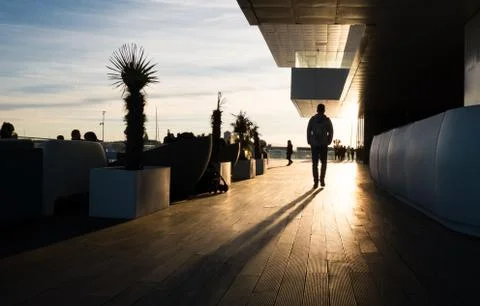 Sunset on Architecture Fotos de archivo