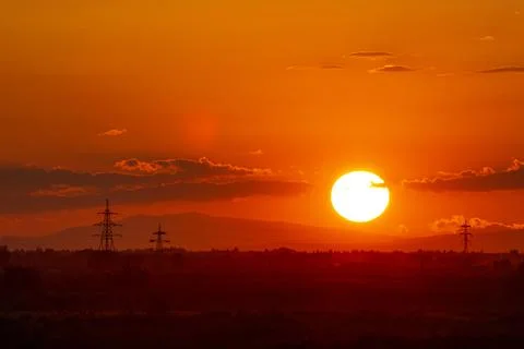 Sunset in Armenia Stock Photos