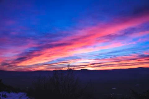 Sunset around the world Stock Photos