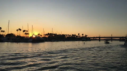 Sunset Arrival in Harbor 1 動画素材 143063718