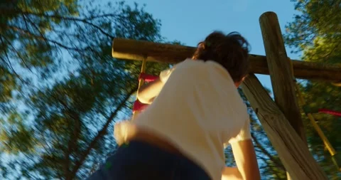 A Sunset Ascent Video stock 256099360